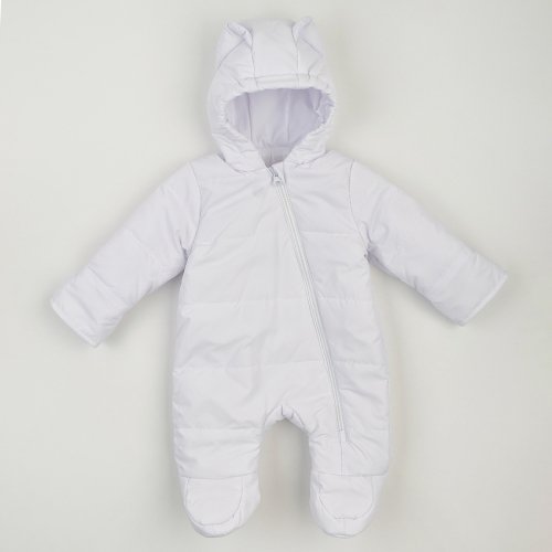 Демисезонный комбинезон для новорожденных ЛяЛя 1 - 12 мес Плащевка Белый 8ПЛ085_3-121