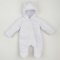 Демисезонный комбинезон для новорожденных ЛяЛя 1 - 12 мес Плащевка Белый 8ПЛ085_3-121
