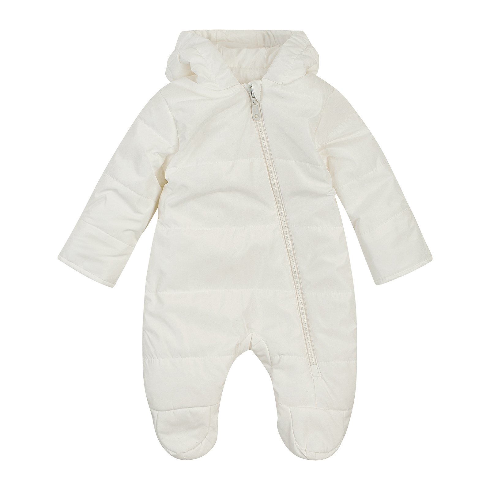 Демисезонный комбинезон для новорожденных ЛяЛя 1 - 12 мес Плащевка Молочный 8ПЛ085_3-301