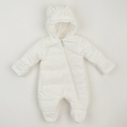 Демисезонный комбинезон для новорожденных ЛяЛя 1 - 12 мес Плащевка Молочный 8ПЛ085_3-301