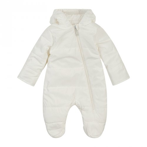 Демисезонный комбинезон для новорожденных ЛяЛя 1 - 12 мес Плащевка Молочный 8ПЛ085_3-301