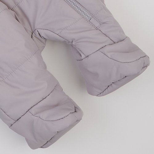 Демисезонный комбинезон для новорожденных ЛяЛя 1 - 12 мес Плащевка Светло-серый 8ПЛ085_3-201