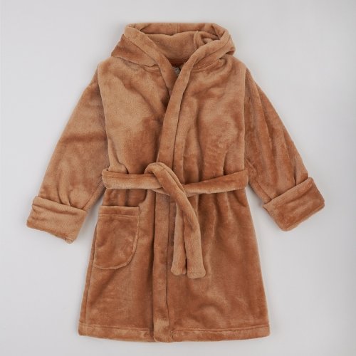 Махровый халат для детей ЛяЛя 5 - 17 лет Велсофт Темно-бежевый 16МХ102_5-213