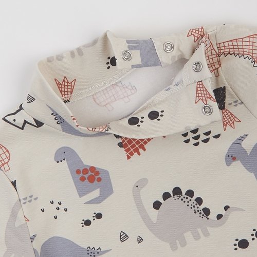 Водолазка детская ЛяЛя 1,5 - 5 лет Стрейч-кулир Молочный/Терракотовый 3СН167_2-475