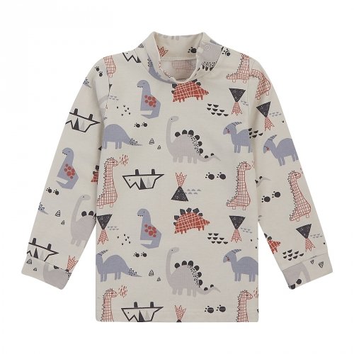 Водолазка детская ЛяЛя 1,5 - 5 лет Стрейч-кулир Молочный/Терракотовый 3СН167_2-475