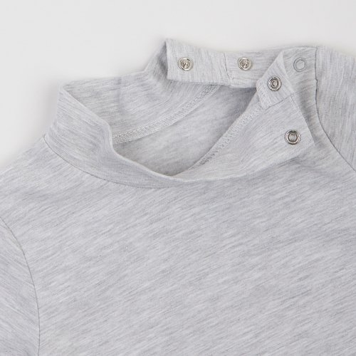 Водолазка детская ЛяЛя 1,5 - 5 лет Стрейч-кулир Серый меланж 3СН167_2-479