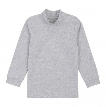 Водолазка детская ЛяЛя 1,5 - 5 лет Стрейч-кулир Серый меланж 3СН167_2-479