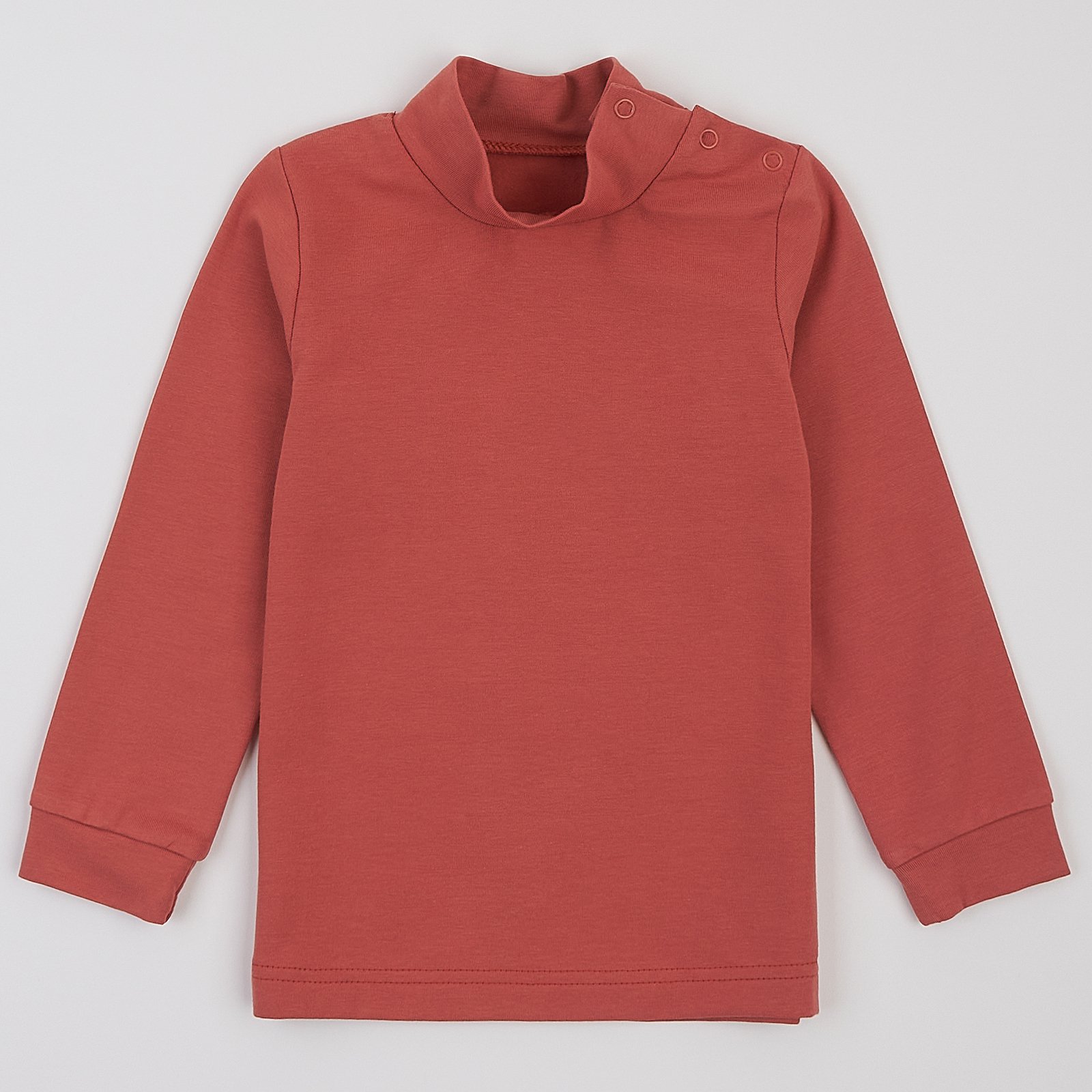Водолазка детская ЛяЛя 1,5 - 5 лет Стрейч-кулир Терракотовый 3СН167_2-485