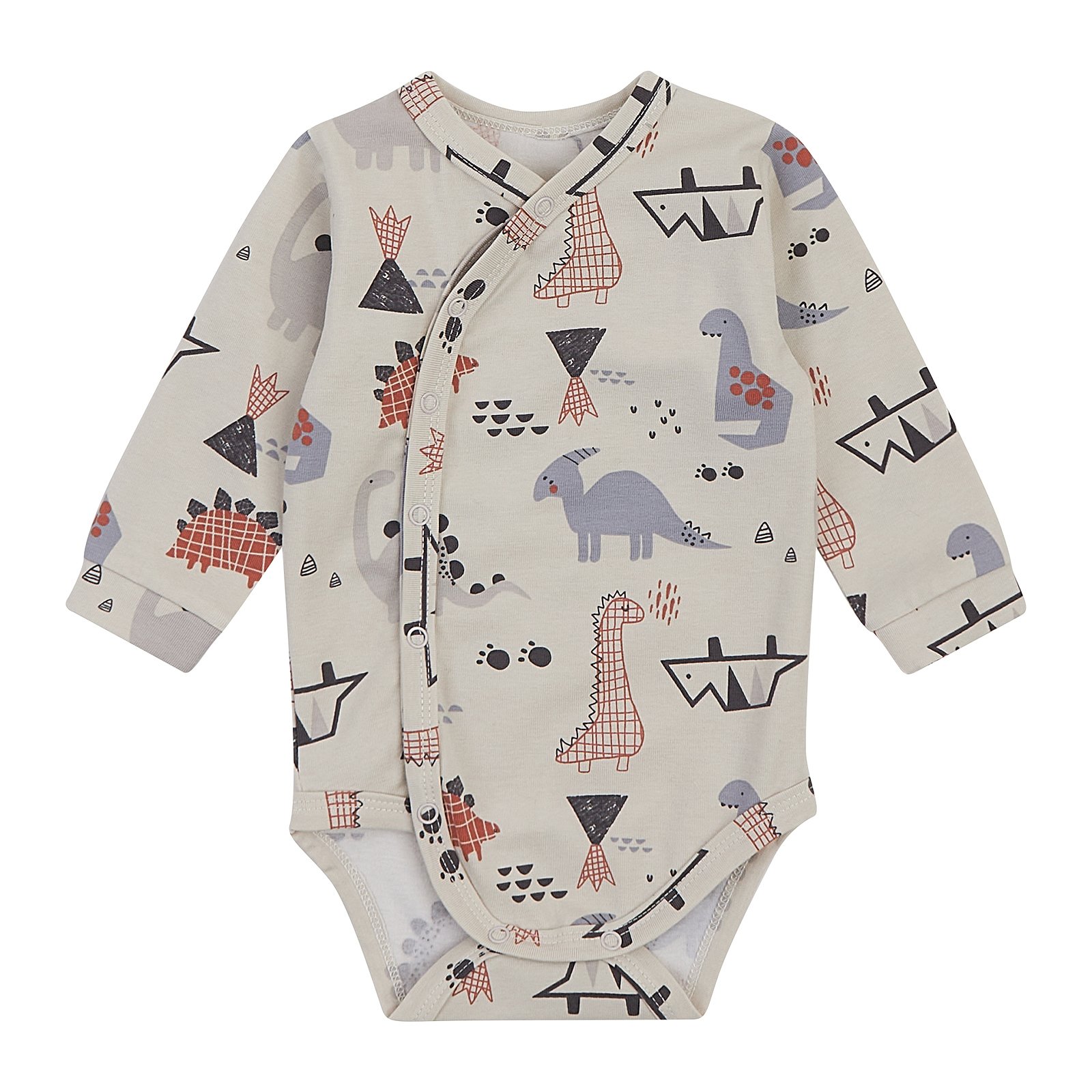 Бодик для детей ЛяЛя 3 - 12 мес Стрейч-кулир Молочный/Терракотовый 5СН010_2-475