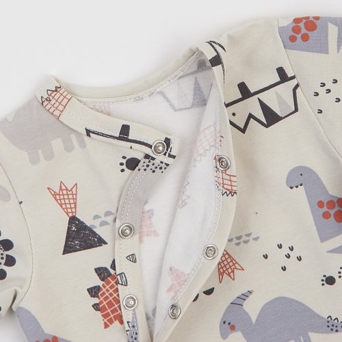 Бодик для детей ЛяЛя 3 - 12 мес Стрейч-кулир Молочный/Терракотовый 5СН010_2-475