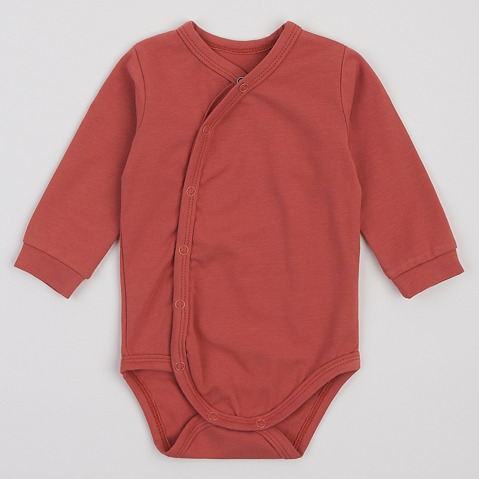 Бодик для детей ЛяЛя 3 - 12 мес Стрейч-кулир Терракотовый 5СН010_2-485