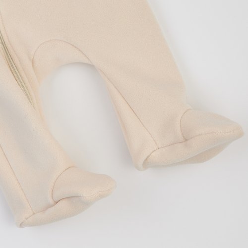 Флисовый комбинезон для новорожденных ЛяЛя 1 - 9 мес Флис Молочный 8ФЛ086_4-08