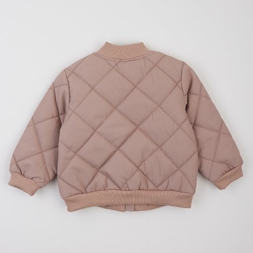 Куртка бомбер демисезонная детская ЛяЛя 1 - 10 лет Плащевка Бежевый 2ПЛ116_3-06