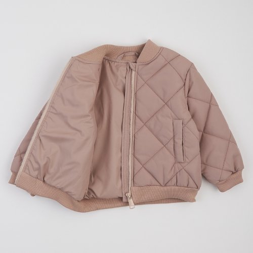 Куртка бомбер демисезонная детская ЛяЛя 1 - 10 лет Плащевка Бежевый 2ПЛ116_3-06