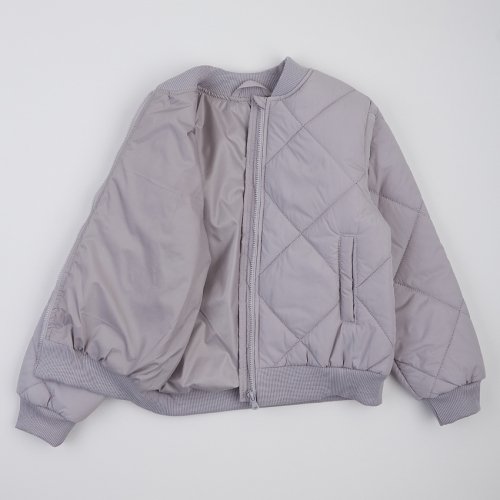 Куртка бомбер демисезонная детская ЛяЛя 1 - 10 лет Плащевка Светло-серый 2ПЛ116_3-20