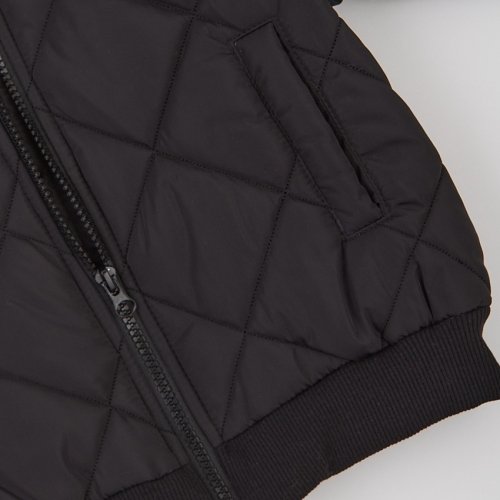 Куртка бомбер демисезонная детская ЛяЛя 1 - 10 лет Плащевка Черный 2ПЛ116_3-10