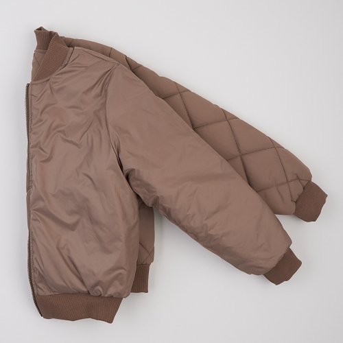 Куртка бомбер демисезонная детская ЛяЛя 1 - 10 лет Плащевка Капучино 2ПЛ116_3-11