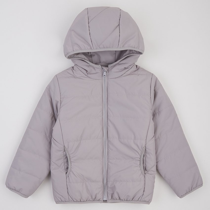 Куртка демисезонная детская ЛяЛя 1 - 8 лет Плащевка Светло-серый 2ПЛ117_3-20