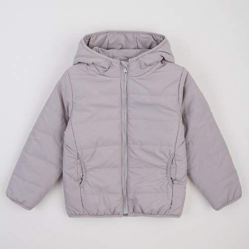 Куртка демисезонная детская ЛяЛя 1 - 8 лет Плащевка Светло-серый 2ПЛ117_3-20