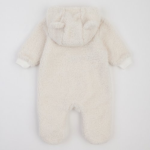 Демисезонный комбинезон для новорожденных ЛяЛя 0 - 6 мес Махра Тедди Молочный 8МТ087_5-92