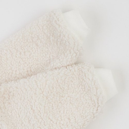 Демисезонный комбинезон для новорожденных ЛяЛя 0 - 6 мес Махра Тедди Молочный 8МТ087_5-92