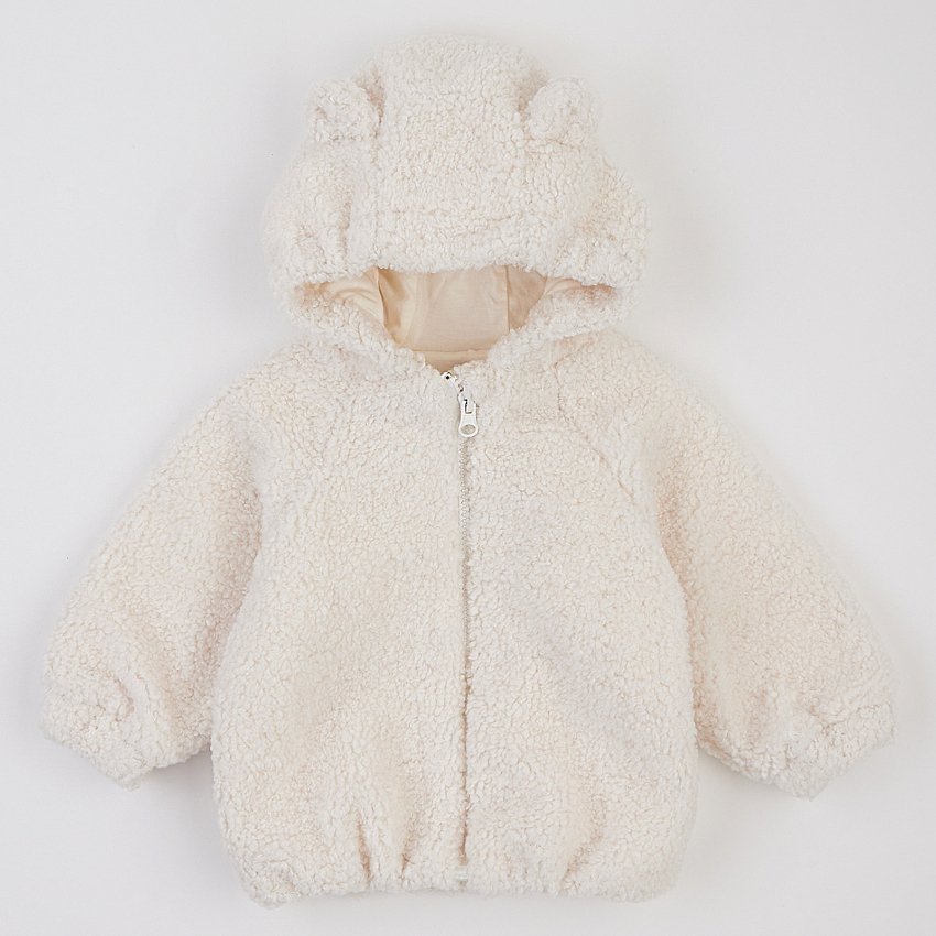 Куртка демисезонная детская ЛяЛя 6 - 24 мес Махра Тедди Молочный 2МТ019_5-92