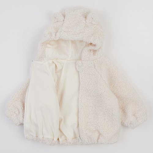 Куртка демисезонная детская ЛяЛя 6 - 24 мес Махра Тедди Молочный 2МТ019_5-92