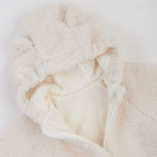 Куртка демисезонная детская ЛяЛя 6 - 24 мес Махра Тедди Молочный 2МТ019_5-92