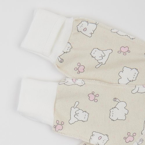 Человечек для новорожденных ЛяЛя 0 - 3 мес Футер Молочный 8ФТ036_6-03