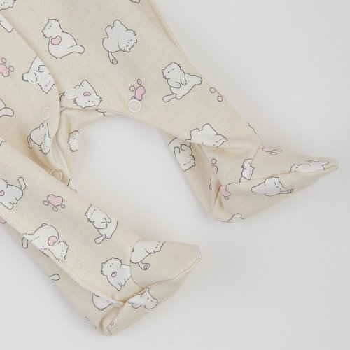 Человечек для новорожденных ЛяЛя 0 - 3 мес Футер Молочный 8ФТ036_6-03