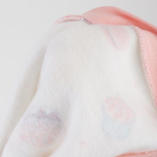 Человечек для новорожденных ЛяЛя 0 - 3 мес Футер Молочный/Розовый 8ФТ036_6-04