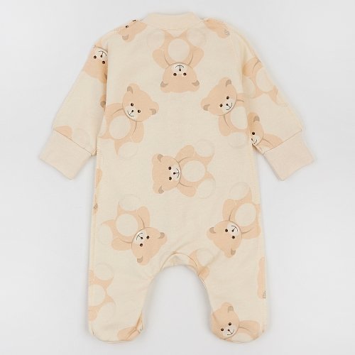 Человечек для новорожденных ЛяЛя 0 - 3 мес Футер Бежевый 8ФТ036_6-07