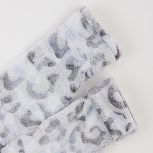 Махровый халат для детей ЛяЛя 5 - 17 лет Велсофт Светло-серый/Серый 16МХ102_5-905