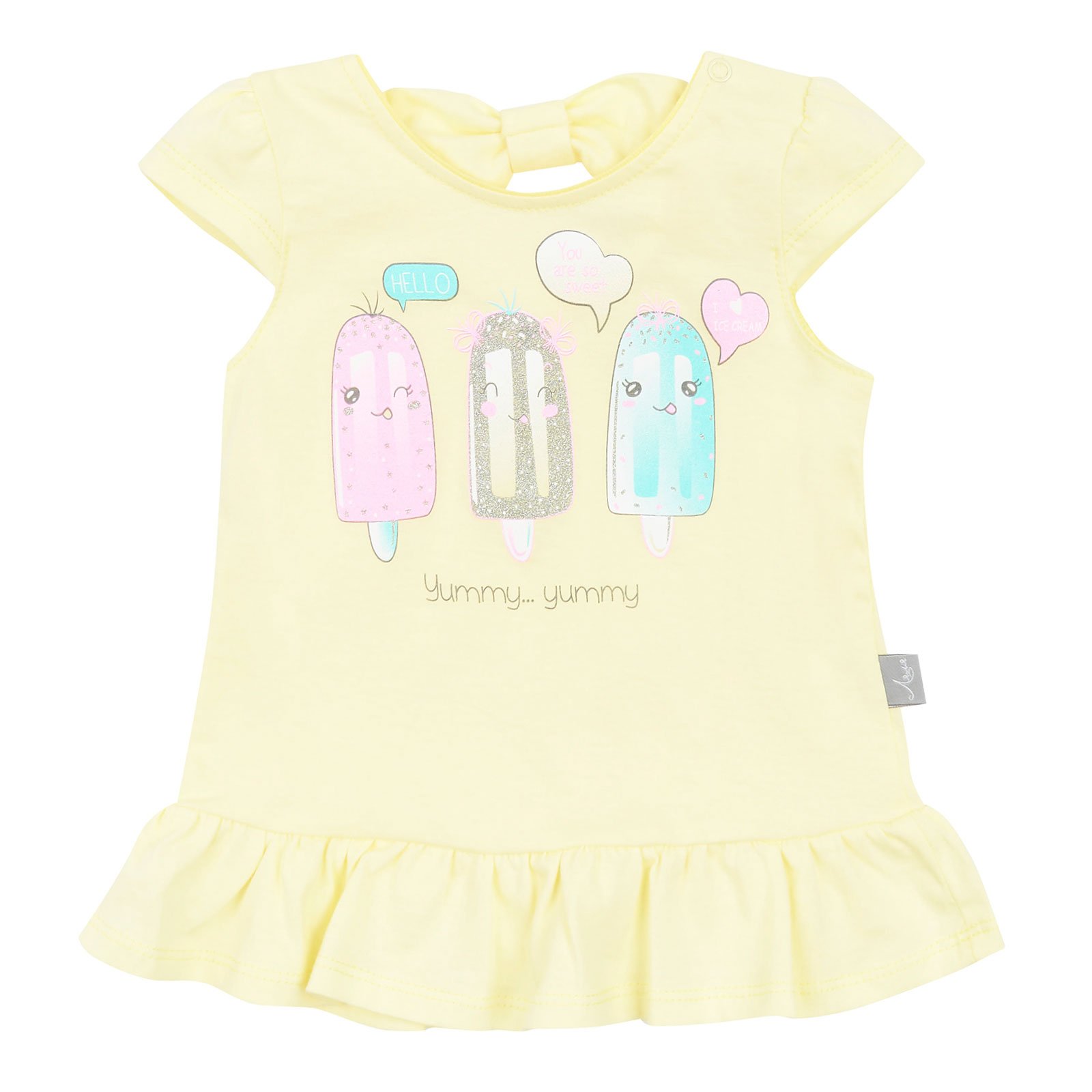 Футболка для девочки ЛяЛя 1 - 2 лет Кулир Желтый 3КЛ020_2-306