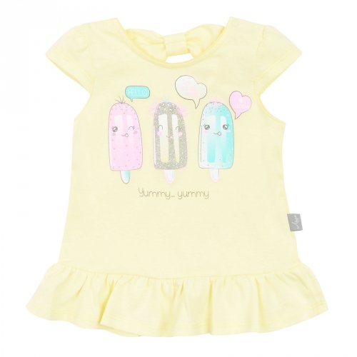 Футболка для девочки ЛяЛя 1 - 2 лет Кулир Желтый 3КЛ020_2-306