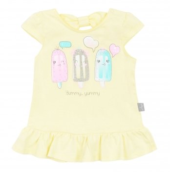 Футболка для девочки ЛяЛя 1 - 2 лет Кулир Желтый 3КЛ020_2-306