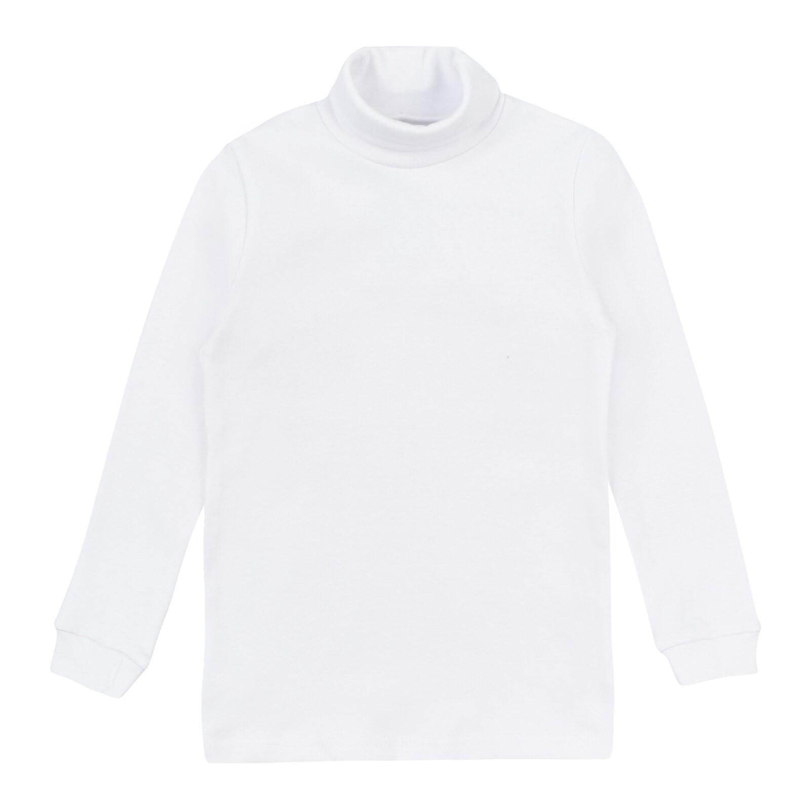 Водолазка детская ЛяЛя 5 - 12 лет Рибана Белый 3ЛС128_2-16