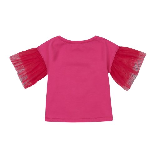 Футболка для девочки ЛяЛя 6 - 8 лет Стрейч-кулир Малиновый 3СК142_2-343