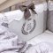 Детское постельное белье с балдахином и бортики в кроватку Маленькая Соня De Lux какао Коричневый 0131420