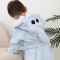 Махровый халат для детей Sasha Baby Shark 2 - 6 лет Махра Голубой 4406/2