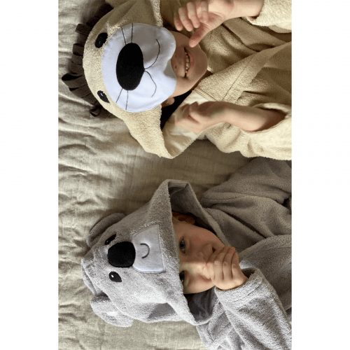 Махровый халат для детей Sasha Lion 7 - 10 лет Махра Бежевый 4406/3