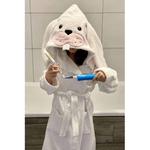 Махровый халат для детей Sasha Bunny 7 - 10 лет Махра Белый 4406
