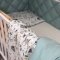 Детское постельное белье и бортики в кроватку Маленькая Соня Baby Mix Bamby с друзьями Желтый/Мятный 0291597