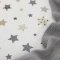 Детская простынь на резинке Маленькая соня Stars Белый/Серый 9500228