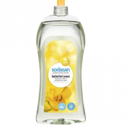 Органическое жидкое средство-концентрат для мытья посуды Sodasan, Лимон, 1л
