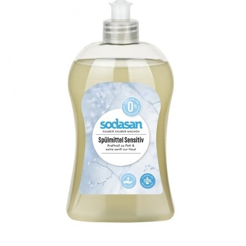 Органическое жидкое средство-концентрат для мытья посуды Sodasan, Sensitive, 500 мл