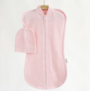 Пеленка кокон для новорожденных на молнии с шапочкой Magbaby Selanic Розовый  100400