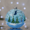 Новогодний шар на елку Santa Shop Дом на пруду Синий 10 см 7806723189571