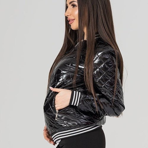 Демисезонная куртка для беременных To Be Черный 4166