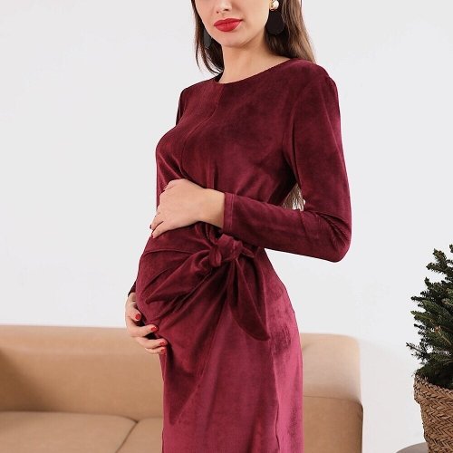 Платье для беременных и кормящих To Be Бордовый 4208127